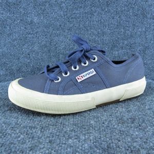 Superga Women Sneaker Shoes Gray Fabric Lace Up‎ Size 5 Medium
